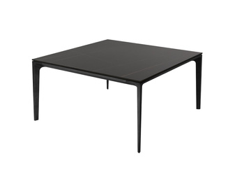 Nowoczesny stolik kawowy blat matowy marmur 90x90x46 cm CF209