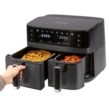 Podwójna frytkownica beztłuszczowa 9 litrów ProfiCook PC-FR 1295 H AIR FRYER