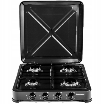 Kuchenka gazowa Ravanson 4 palniki K-04TB czarna