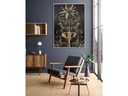 Złoty obraz z egzotycznym motywem 82x122 cm A0879