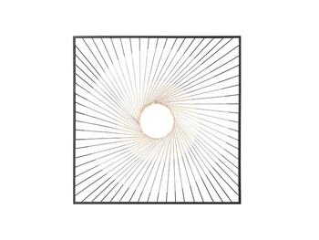 Złoto-czarna dekoracja ścienna 90 x 90 cm TOYJ19-394