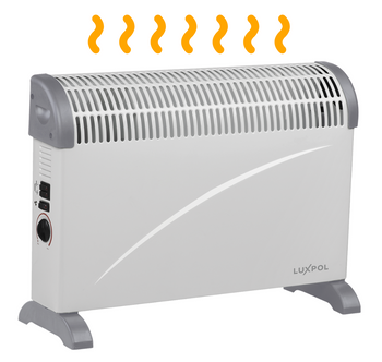Grzejnik konwektorowy z nawiewem Biały Luxpol LCH-12FB Moc 2000 Wat