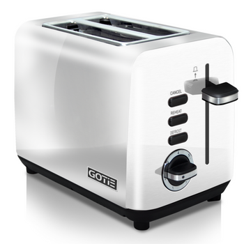 Biały Toster GOTIE GTO-100W- Śniadanie w stylu premium