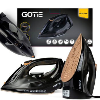 Żelazko GOTIE GZE-2600 Mocne 2600 W Ceramiczna stopa Strażak