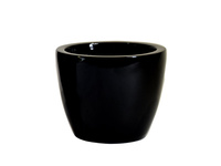 Czarna nowoczesna donica Ø 31 x 25 cm 2033/1