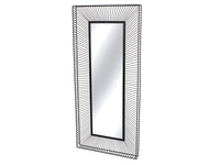 Lustro w ramie ze stalowych czarnych drucików 55x120x6 cm TOYJ19-646