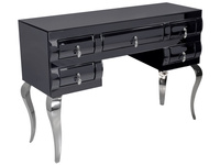 Lustrzana toaletka w odcieniu grafitu glamour 120x42x80 cm 16JS137