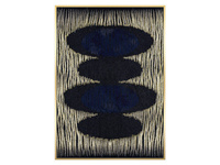 Obraz w kolorze granatu i złota 62x92 cm TOIF22436