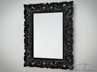 Lustro w czarnej oprawie 80x100 cm PU058