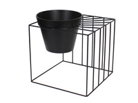 Czarny kwietnik z doniczką 30x32 cm TOYJ23-086