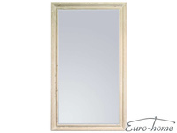 Lustro w białej drewnianej oprawie 90x150 cm 2852