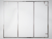 Srebrna oprawa obrazu wykonana z polerowanej stali nierdzewnej 161x226 cm TH17