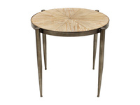 Okrągły stolik kawowy drewniany blat Ø48x45 cm TOY69-2427