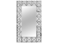 Lustro w lustrzanej ramie wykonanej z giętych elementów 75x121 cm JS72