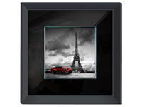 Obraz czarno białe zdjęcie wieża Eiffla 60x60 cm S41577