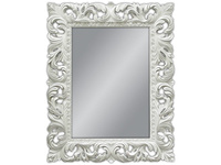 Lustro w białej ramie 80x100 cm PU058