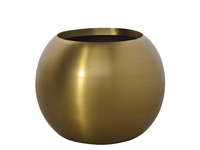Złota owalna donica kula donica Ø48x40 cm 88226